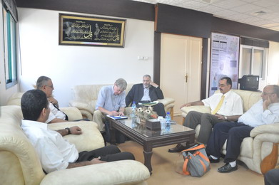 Chief of International Academic Council for GCMHP Visits IUG